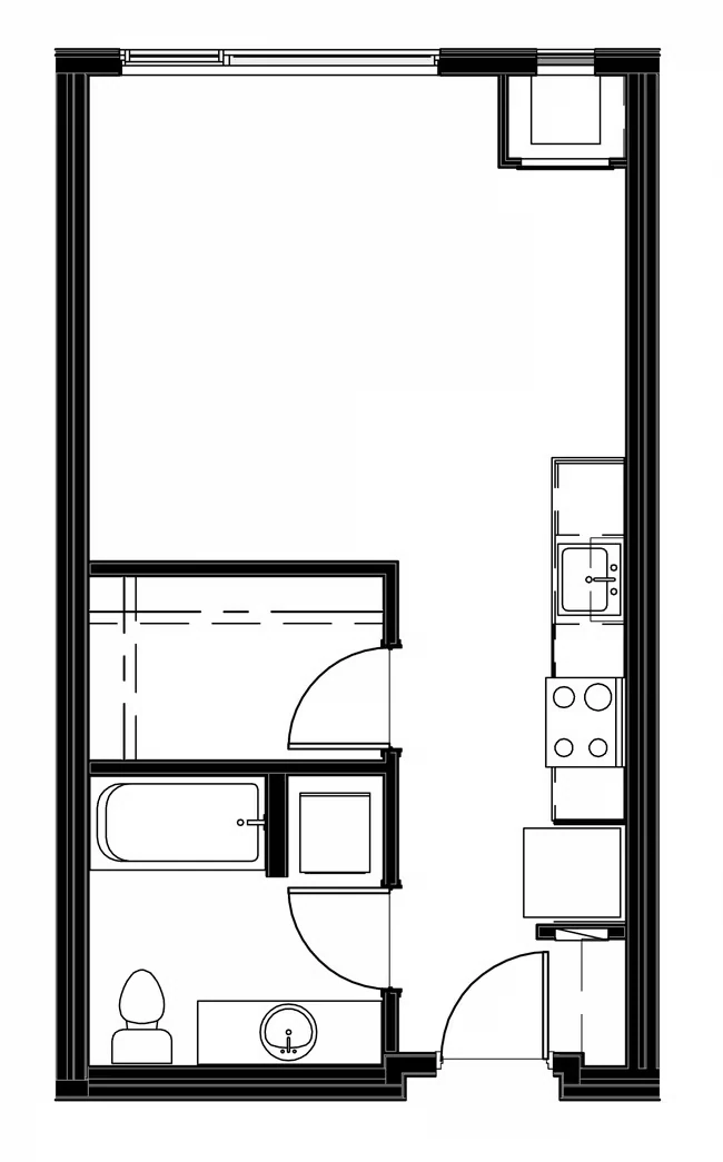 Studio B 606 floor plan